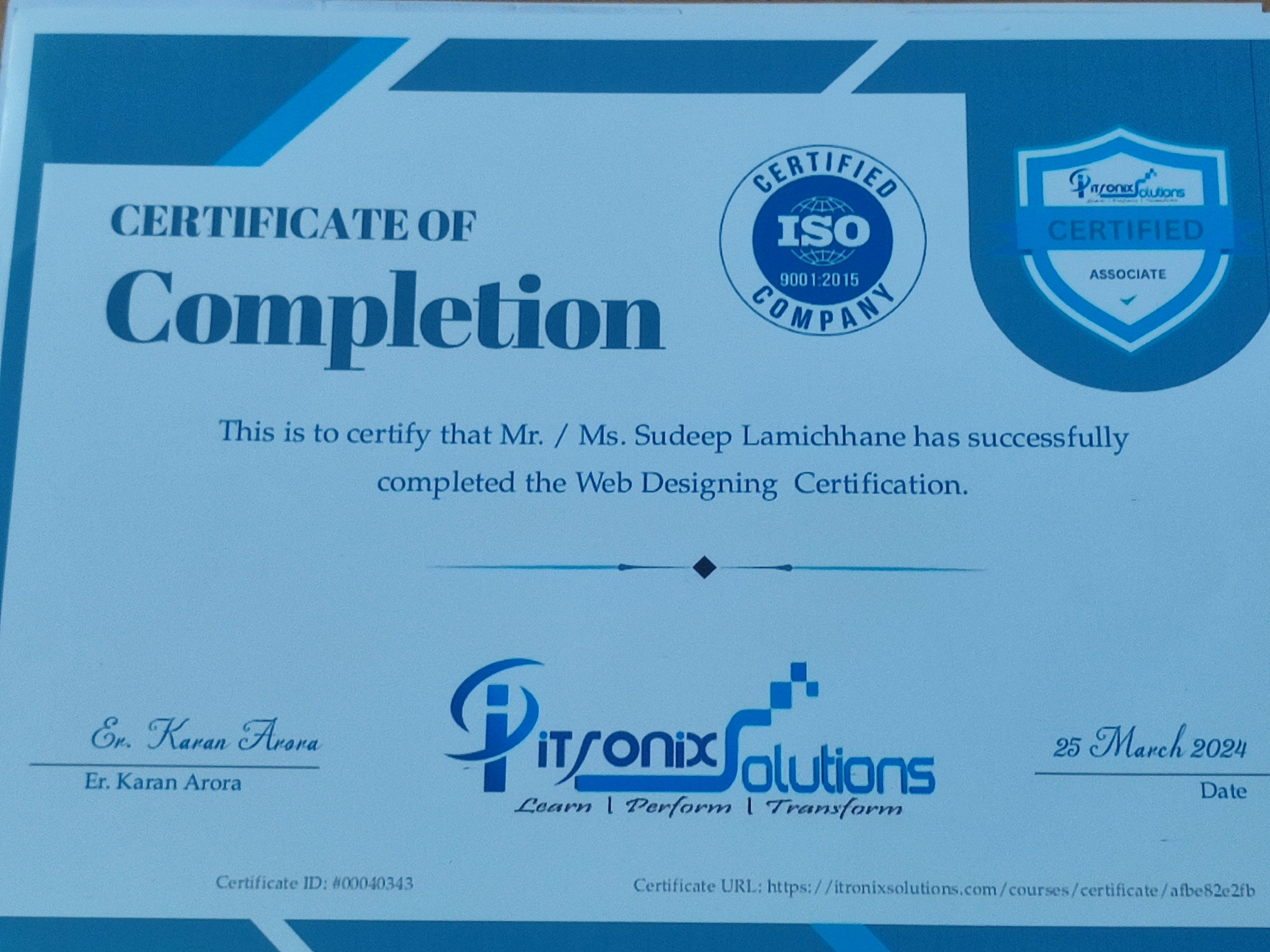 Certificate 3